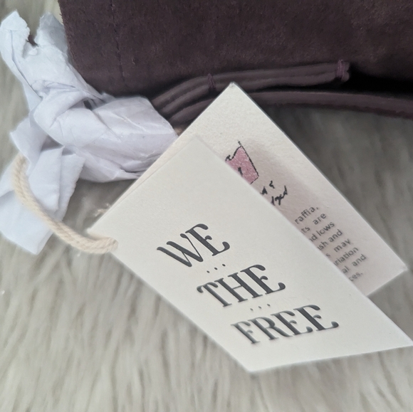 NWT We The Free Honor Oversized Suede Tote in Crimson Red - Picture 5 of 9